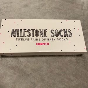 Trumpette milestone baby socks 12 pairs